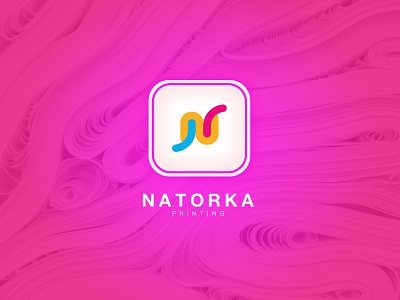 printing company logo | app icon | letter n logo design