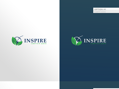 Inspire - Comptoir Santé branding clientwork design identity logo logos startup vector