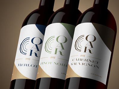 OAK Package Design branding design eco friendly graphic design illustration logo package design typography vector wine