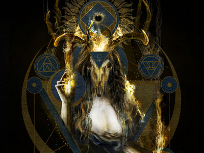 Pagan Goddess dark art dark artist dark theme digital art digital illustration horror art macabre macabre art nestor avalos art photoshop