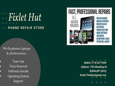 Fixlet Hut Business Card (Resized to fit Dribble Post)