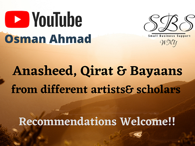 Osman Ahmad Youtube Channel in progress