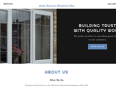 Leader Aluminum Storefront & Glass GoDaddy Website