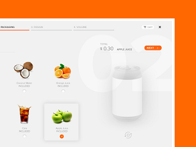 Orange Product Page color commerce customize daily design drink orange product texture ui ux web