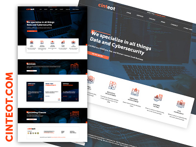 Cinteot.com | More than cyber security design html html css photoshop web design webdesigns wordpress