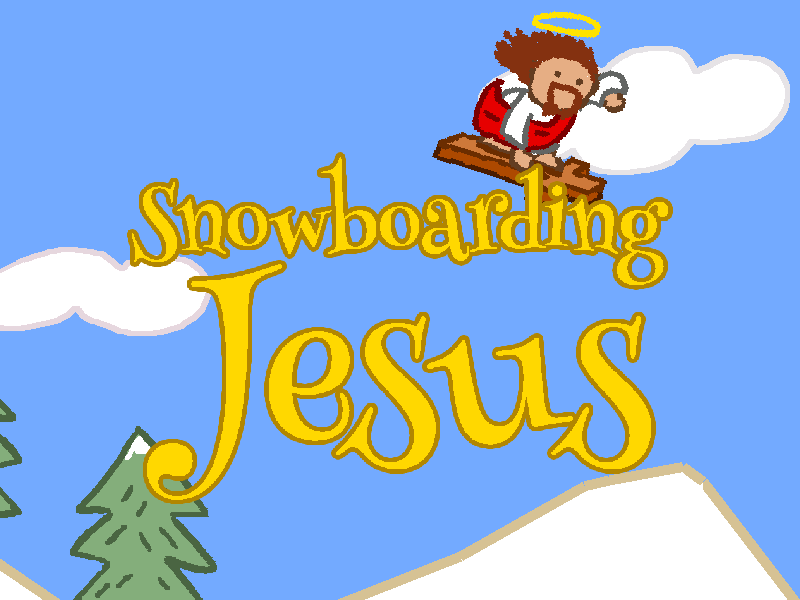 Snowboarding Jesus by Tom on Dribbble