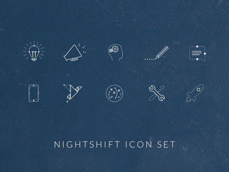 Night Shift Icon Set by Stephen Davis for Method on Dribbble