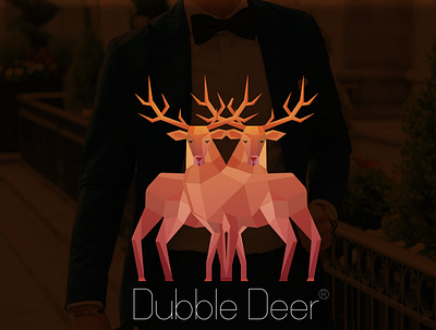 dubble deer branding design flat graphic design illustration illustrator logo luxury design minimal typography