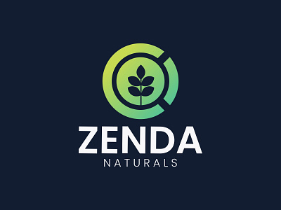 ZENDA NATURALS logo design, eco logo design, green logo design