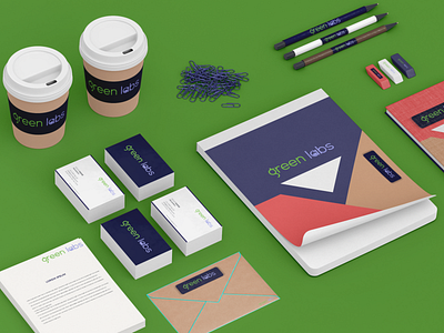 Green Labs logo design, eco logo design,green simple logo design