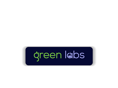 Green Labs minimalist modern wordmark Eco logo design