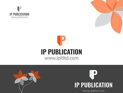 IP PUBLICATION LOGO book book logo branding business logo graphic design ip publications logo
