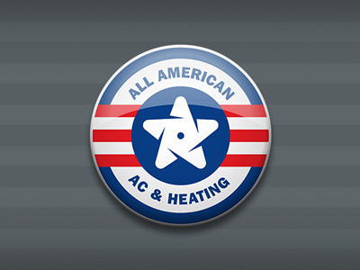 All American AC & Heating ac american logo round