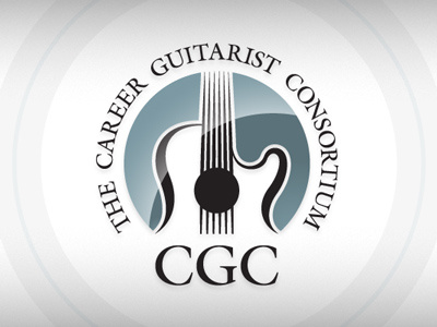 Career Guitarist Consortium education guitar logo monochromatic music