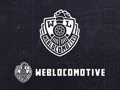 Weblocomotive locomotive logo shield web design