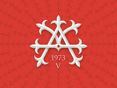 Anagram Ak Dribble anagram branding decorative illustrator logo red white
