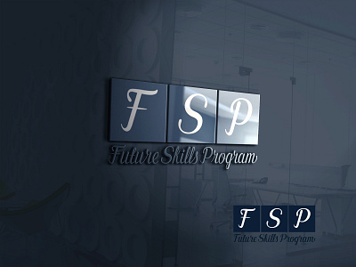 FSP Presentation logo app branding design flat illustration letter logo logo logo design ui unique