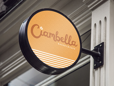 Ciambella Signage graphic logo logodesign script signage