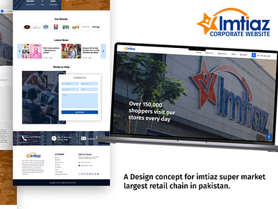 Imtiaz Corporate Site Concept graphic design landing landingpage logo research ui ux website