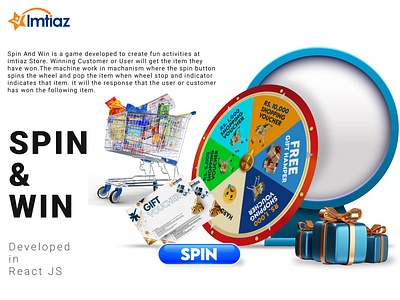 Spin And Win Game branding design graphic design landing landingpage ui ux vector