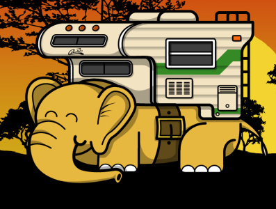 Elephant CamPet NFT campers campet elephant nft truck camper van life