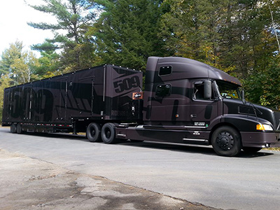509 Truck 509 matte black semi sinister wrap