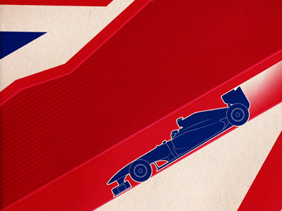 F1 2011: Britain a2 car f1 formula one pj poster prints racing series tierney