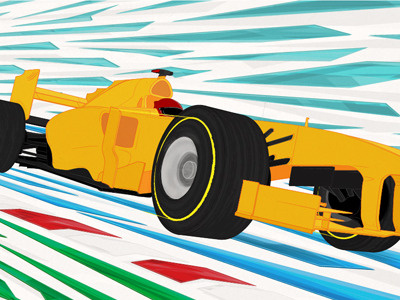 F1 Zero a2 car f1 formula one pj poster prints racing series tierney