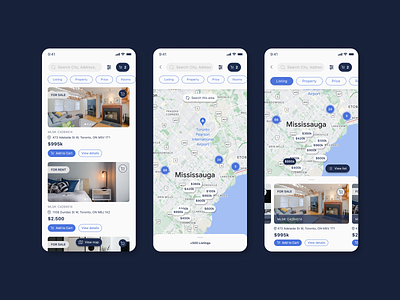 Mobile App for Real Estate - MLS Search Page