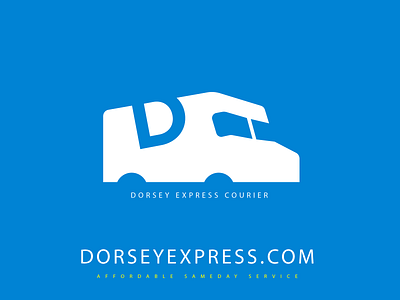 Dorsey courier logo branding design flat illustration logo