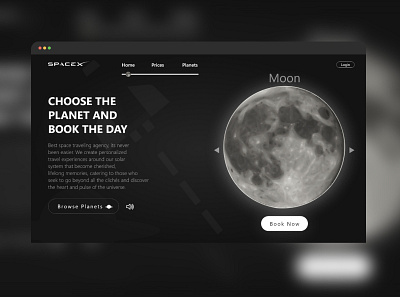 SpaceX Traveling app branding design graphic design illustration logo space spacex typography ui ux vector