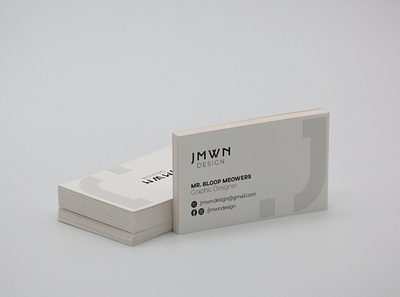 a minimalist business card branding design logo minimal typogaphy