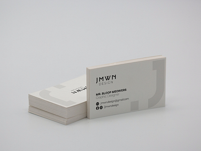 a minimalist business card