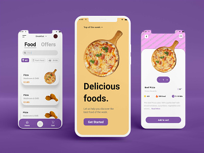 Food App adobe xd app figma food app graphic design mobile app ui ui ux design