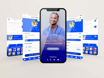 Medical mobile app by adobe xd