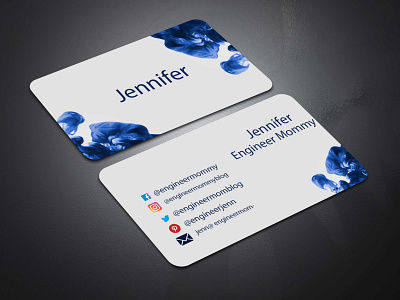 Creative Business Card awesome blue businesscard card corporate creative customcard thekonakhatun visitng card white wow
