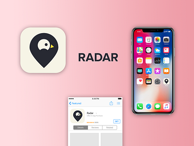 Radar - App icon app dailyuichallenge design illustration illustrator logo photoshop vector