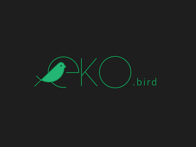 Eko bird bird branding design minimal vector