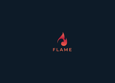 Flame design fire flame logo