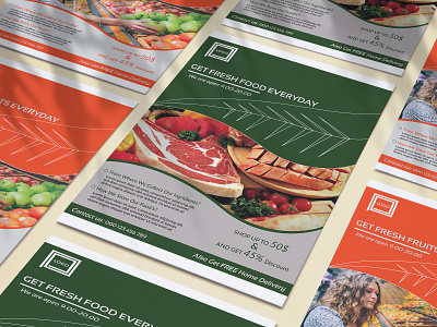 Food Flyer Design branding food marketing resturent flyer