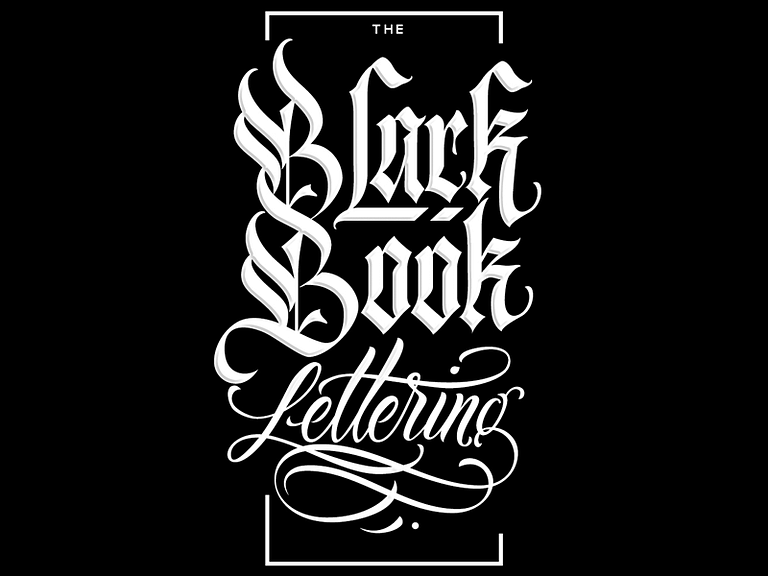 The Black Book Lettering By Eduardo Morgan On Dribbble