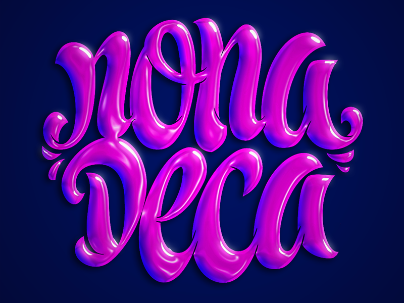 Nonadeca Clothing Pink Logotype Logo 3dnding Script Type Typography Design T Shirt Lettering Nonadeca Clothing Pink Logotype Logo 3dnding Script Type Typography Design T Shirt Lettering