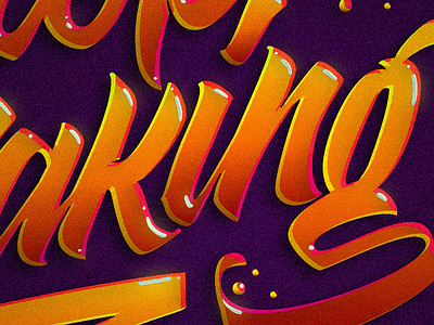 Lettering detail.