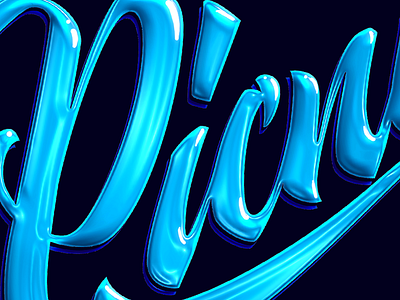 Lettering detail.