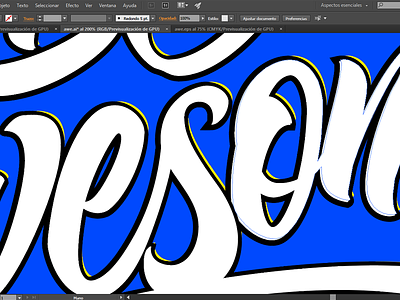 Osom! beach blue branding calligraphy colors design illustrator lettering logo logo design type typography