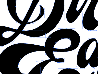 Detail black and white branding calligraphy design hand drawn type handlettering illustrator lettering logo design type typography