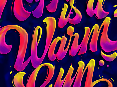 Colorful ! colors design hand drawn type handlettering happy illustrator lettering logo design neon pink type