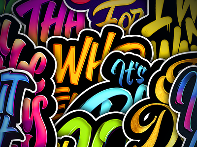 New shit ! branding calligrapher colorful design illustration lettering art lettering daily logo typography