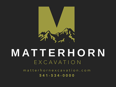 Matterhorn Branding branding design logo logo design print design typography web