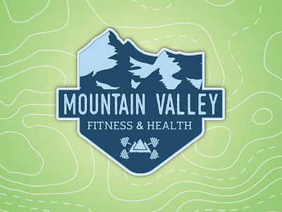 Mountain Valley Fitness & Health Facebook Cover Design branding design graphic design logo logo design typography web